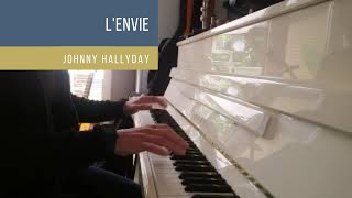 Lenvie  Johnny Hallyday  piano acoustique  paroles [upl. by Thomey]