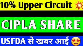 CIPLA SHARE BREAKOUT  CIPLA SHARE PRICE TARGET  CIPLA SHARE LATEST NEWS [upl. by Neerhtak]