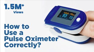 How To Use A Pulse Oximeter Correctly  Medicover Hospitals [upl. by Kcirdet]