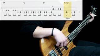 Audioslave  Be Yourself Bass Cover Play Along Tabs In Video [upl. by Mal]