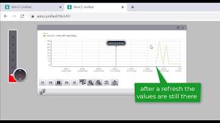 WinCC Unified V16 display Historical data in a trend on a Unified Comfort Panel [upl. by Eerej504]