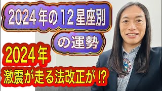 【予言】2024年激『震』が走る法改正が⁉︎ 2024年の12星座別の運勢 タロット占いも！ [upl. by Harv655]