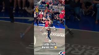 Caitlin Clark warned her defender 😳caitlinclark basketball wnba [upl. by Ajnos]