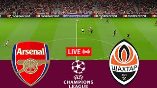 LIVE Arsenal vs Shakhtar Donetsk UEFA Champions League 2425 Full Match  VideoGame Simulation [upl. by Rasaec]