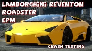 GTA IV Lamborghini Reventon Roadster EPM Crash Testing  Insanegaz [upl. by Llewol]