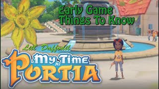 My Time at Portia  Early Game  Things to Know [upl. by Glick]