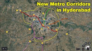 Hyderabad ORR Metro Corridors  New Metro Routes  hyderabad [upl. by Herbie644]