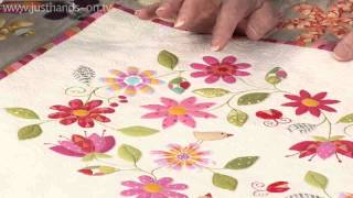 Simple Stitched Fused Applique with Valerie Nesbitt Taster Video [upl. by Htebazie]