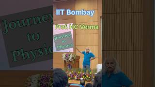 Prof HC Verma landed into Physics shared story  IIT Bombay shorts jee advance motivation main [upl. by Ogdan]