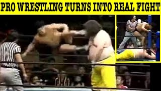 Top 5 Pro Wrestling Matches Getting Real They Turned Into Real Figths [upl. by Nitreb]