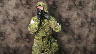 Canadian Forces  C5 Mask Canister Change Drill [upl. by Aidroc803]