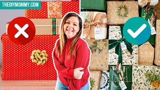 8 LUXURY Christmas Gift Wrapping Ideas Actually Easy and Cheap [upl. by Keldon149]