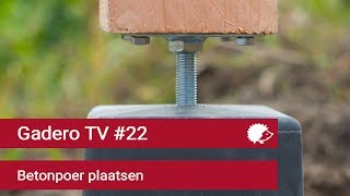 22 Betonpoer plaatsen  Tips betonpoeren bevestigen en stellen [upl. by Narik]