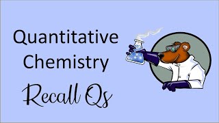 AQA GCSE Chemistry  Combined Science Unit 3  Quantitative Chemistry  Recall Questions [upl. by Engenia263]