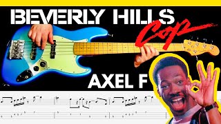 Beverly Hills Cop  Harold Faltermeyer  Axel 1984  BASS Cover  Notation  TABS [upl. by Gwendolen]