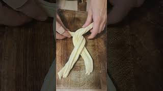 Interwoven Pastry cooking pastry kitchen shorts homemade baking recipe bread dough [upl. by Onifled]