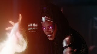 Blackfire  All Powers amp Fights Scenes Titans S02  S03 [upl. by Gris682]