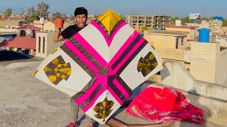 World biggest kite uari 😮kite hath sy toot kr chali gye 🥺 basant manai aj♥️ [upl. by Eoin]