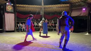 Gladiator show at Gladiator School of Rome June 2024 [upl. by Airec]