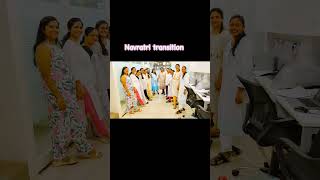 Navratri 9 days Transition music song garba transition shorts viral youtube [upl. by Assirol]