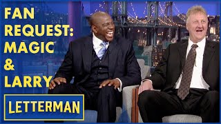 Fan Request Magic Johnson amp Larry Bird  Letterman [upl. by Ennaer]