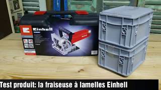 Test de la fraiseuse à lamelles de chez Einhell [upl. by Bega9]