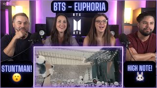 First time watching BTS JK “EUPHORIA”  Jungkook is insane  Couples React [upl. by Alleynad]