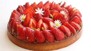 RECETTE DE LA TARTE AUX FRAISES 🍓DÉLICIEUSE [upl. by Hynes]