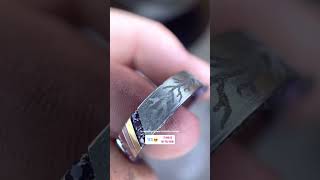 I show you a Trimetal inlay ring with amethysts and Reflective stippling Enjoy it It’s amazing 🤩 [upl. by Areyk478]