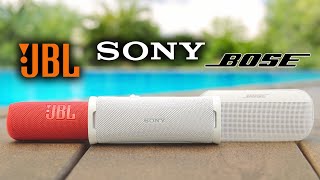 Sony ULT Field 1 VS JBL Flip 6 VS Bose Soundlink Flex  Speaker Battle [upl. by Arodal]