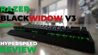 Razer Blackwidow V3 Mini Review  Pros and Cons [upl. by Fran]