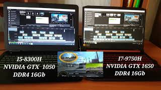 I7 9750H VS I5 8300H Render Video Its a fiasco i7 Editing GTX1050 GTX1060 [upl. by Asik]