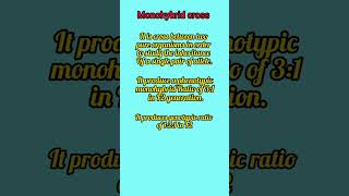 Monohybrid cross shortsfeed shorts youtubeshorts shortsvideo [upl. by Elgar]