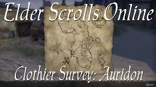 Clothier Survey Auridon Elder Scrolls Online [upl. by Hinckley]