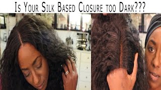 How to make a Silk Based Closure look more Natural perfectlockscom [upl. by Irfan]