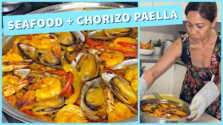 Seafood Paella with Chorizo  Arlyn Manalang [upl. by Martin]