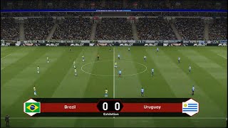 Brazil vs Uruguay  World Cup 2026 Qualifiers  Live Football Match  4K [upl. by Nalim]