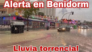 ALERTA de Lluvia en Benidorm ⛈️ Calles se inundan en Minutos ⏰ [upl. by Eidoj]