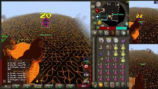 3x alt TorvaMage to semi AFK Fire Capes Multiloggin strat [upl. by Evalyn]