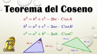 Triángulos oblicuángulosLey de cosenosPrimera parte [upl. by Leon]