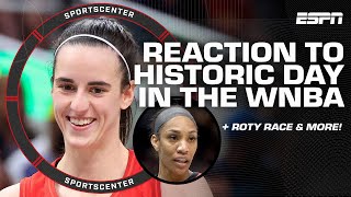 Caitlin Clark amp Angel Reese SHOW OUT  Sabrina Ionescu amp AJa Wilson making history 🔥  SportsCenter [upl. by Mab]