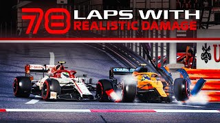 F1 2020 Monaco 100 Race Online with SIMULATION DAMAGE [upl. by Sigismondo]