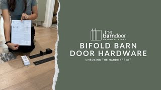 Unboxing Bifold Barn Door Hardware [upl. by Dammahum]