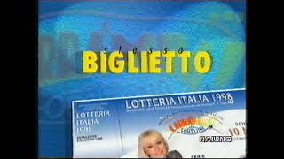 LOTTERIA ITALIA SPOT 1998 ABBINATO A CARRAMBA CHE FORTUNA [upl. by Ruthi623]