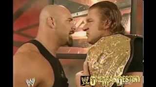 WWE Evolution Triple H Adresses Goldberg Message [upl. by Donell]