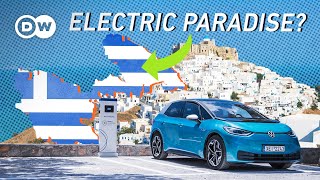 Electric Car Utopia Or Volkswagen Greenwashing Project The Greek Island Astypalea [upl. by Rainwater]