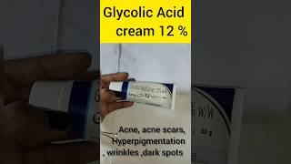 Glyco 12 cream  Glycolic Acid Acne dark spots wrinkles glyco cream Learning about medicine 💊 [upl. by Siana]