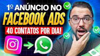 Facebook Ads Criando Primeiro AnÃºncios de Sucesso Chuva de Contatos no WhatsApp [upl. by Leavelle]