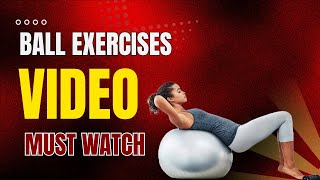 Ball Exercises Workouts for Lower Back Pain [upl. by Staci]