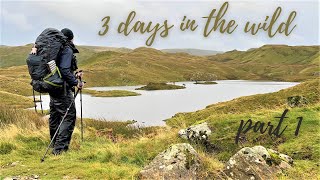 Backpacking UK  3 days Solo Wild Camping in the Lake District [upl. by Elkcim]